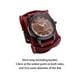 thumbnail image 5 of Reloj de pulsera para hombre, correa ancha, hebilla clásica de cuero, reloj de pulsera, reloj de puño Rojo, 5 of 9