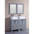 thumbnail image 1 of Mercury Import Group AGR224CBECM Ensemble de Vanité Double 48 Po Bosconi - Gris, 1 of 1