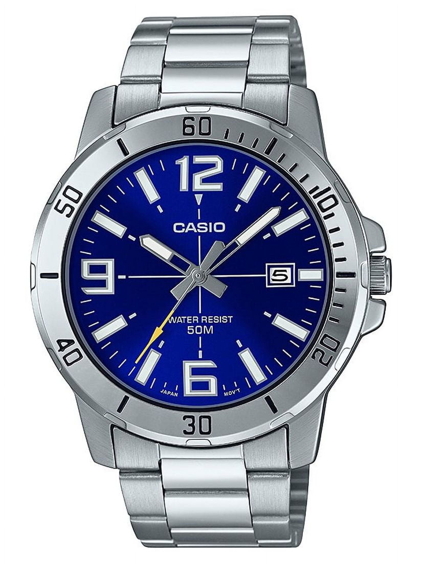 Casio Men's Diver-Style Stainless Steel Watch MTPVD01D-2BV