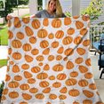 thumbnail image 2 of Fall Throw Blanket Fall Decor Autumn Pumpkin Leaves Flannel Fleece Blanket Gifts Farmhouse Super Warm Soft Cozy Plush Lightweight Seasonal Bedding Blanket for Couch 51x59 in, 2 of 8