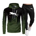 thumbnail image 4 of Conjunto de Sudadera con capucha para hombre, chándal informal a la moda, ropa deportiva para correr, otoño e invierno, novedad, 4 of 4