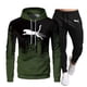 thumbnail image 4 of Conjunto de Sudadera con capucha para hombre, chándal informal a la moda, ropa deportiva para correr, otoño e invierno, novedad, 4 of 4