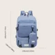 thumbnail image 4 of Mochila de viaje multifuncional para mujer, resistente al agua, correa ajustable, Color sólido, forrada de poliéster, bolsa escolar y de senderismo con monedero, 4 of 7