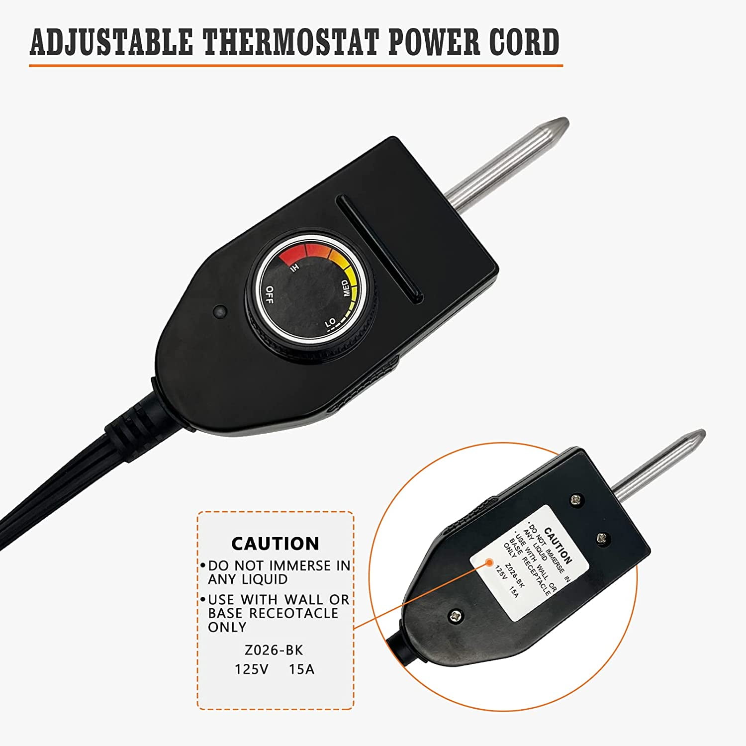 9007170394 - Analog Control w/ 6 ft. Power cord - Masterbuilt