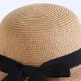 thumbnail image 7 of Ticikt Wide Brim Sun Hat for Beach Travel with Bow Detail Summer Hat,Color:Khaki, 7 of 7