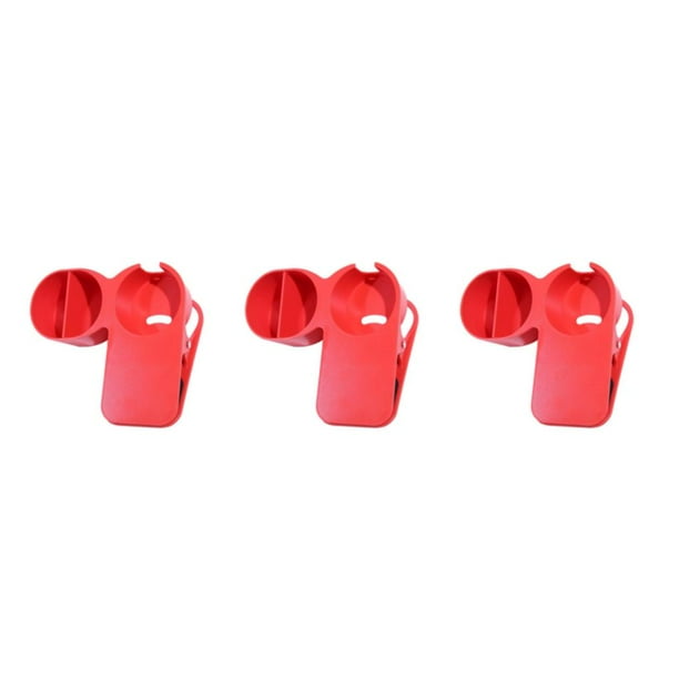 Ustyle Multifunctional Home Office Table Desktop Cup Holder Clamp Clip Easyto and Reliable Red