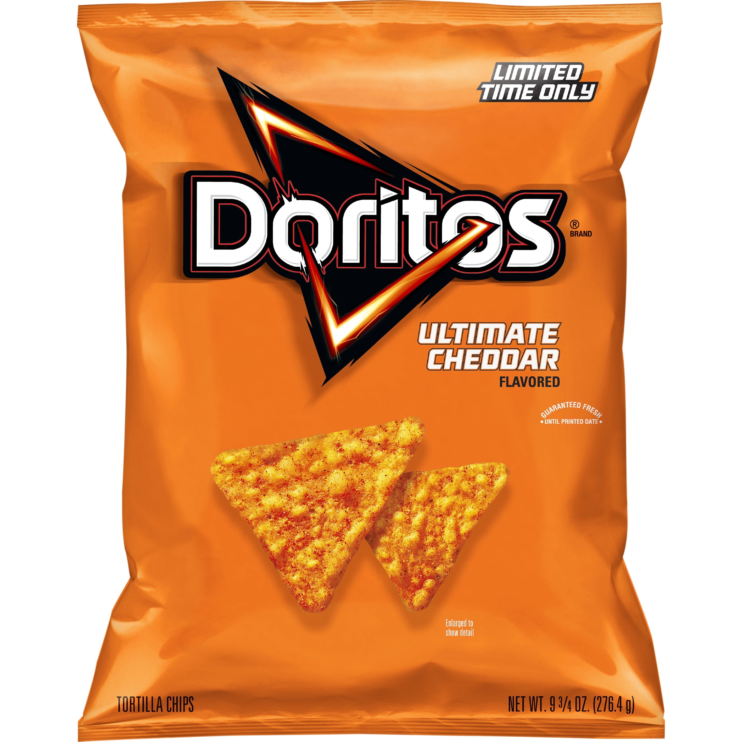 Doritos Ultimate Cheddar Flavored Tortilla Chips 9 75 Oz Bag Walmart 