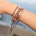 thumbnail image 6 of 3Pcs Luxury Glamour Royal Stacking Beaded Bracelet Set - Unisex Luxury Gift, 6 of 7