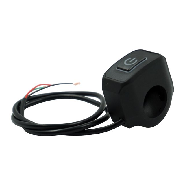 Riwesomey Interruptor de manillar de motocicleta, botón de Control, accesorios de luz, resistente, fácil de operar, montaje eléctrico modificado, Accesorios para motos Blanco Riwesomey VI018897-03B