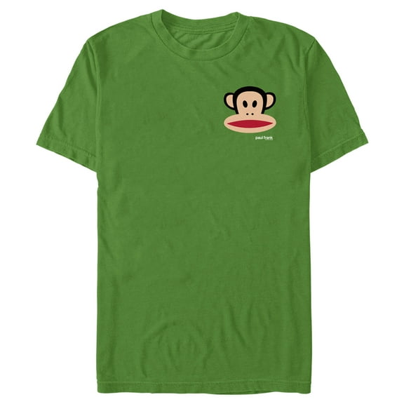 Men's Paul Frank Small Julius Left Chest  Graphic Tee Kelly Green Large