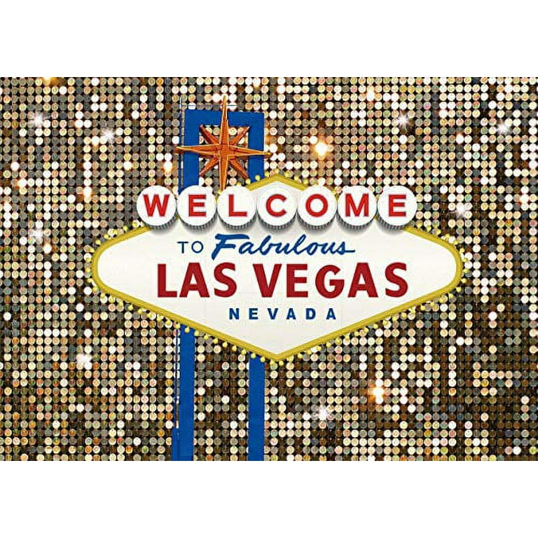 Cenven Welcome to Las Vegas Backdrop Fabulous Casino Night Poker