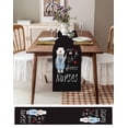 thumbnail image 6 of Table Runner Dresser Scarf 13 x 90 Inch NURSE Real Life Heroes Gnome Nurses Black Table Runners Non-Slip Heat Kitchen Dining Table Decor for Kitchen Farmhouse Indoor Outdoor Home Party, 6 of 7