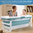 thumbnail image 2 of solautey Foldable Bathtub Portable Soaking Bath Tub Effortless, 51'' Large Portable Bathtub for Adult, Ergonomically Designed for Hot Bath Ice Bath with Reached Out Hands, 2 of 8