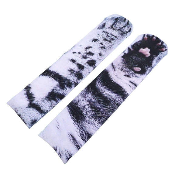 LULULION 1 Pair Cat Paw Socks for Adults Fun Novelty Socks Animal Print Socks for Home Office