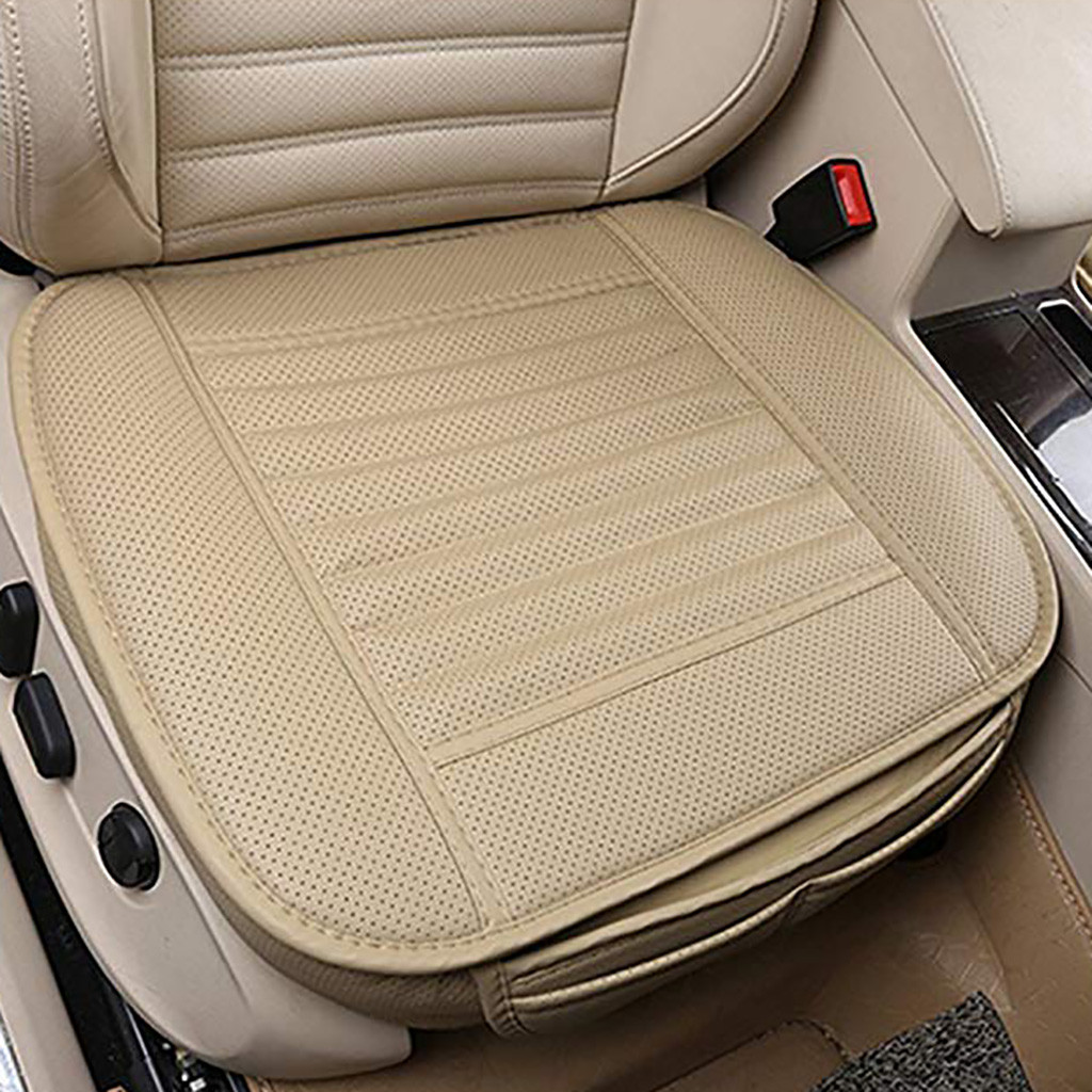 Breathable Leather Bamboo Car Seat Cover Pad Mat Auto Chair Cushion