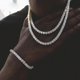 thumbnail image 3 of Collar Ant Durable Cadena de tenis Joyas para hombres Mujeres, 3 of 3
