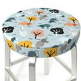 thumbnail image 3 of Honeii Elephant Tree Bar Stool Covers – Perfect Fit for 12" to 14" Round Stools, Crease-Resistant, Stretchy, Washable & Dustproof Seat Slipcovers-12 inch, 3 of 7