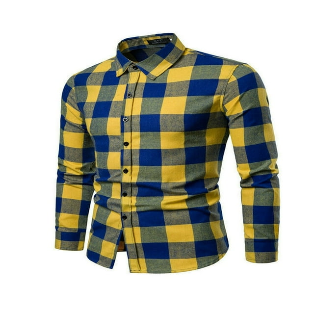 Chemises Décontractées à Carreaux pour Hommes Flanelle Chemises à Carreaux Rouges Homme Manches Longues Chemise Homme Chemises à Carreaux en Coton