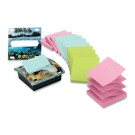 Post-it�� Pop-up Notes Dispenser Value Pack with Post-it Notes in Pastel Colors