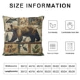 thumbnail image 5 of Qinduosi Rustic Throw Pillow Covers - s Pillow Cover Inch Country Pillow Case Moose Pillows Cushion Covers Decorative for Couch Bed, 5 of 5