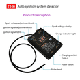 thumbnail image 5 of T100 Auto Ignition System Detector for 12V 24V Ignition System to Detection Ignition Signal and Spark Voltage,1 x T100 Auto Ignition System Detector 1 x USB cable,Black, 5 of 5