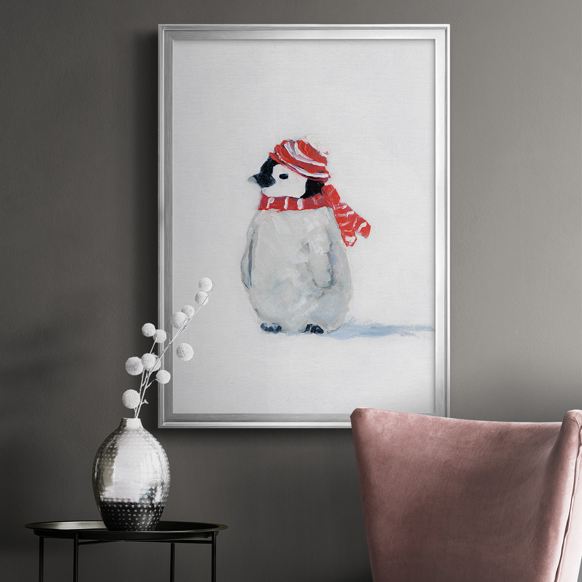 Penguin Play II Premium Classic Framed Print - Ready to Hang