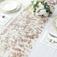 thumbnail image 5 of BalsaCircle 11x108" Blush Metallic Polyester Thin Mesh Table Runner Party Decorations Wedding Events Supplies, 5 of 8
