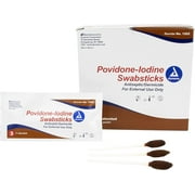 Dynarex 1202 Povidone Iodine 3 Swabsticks per Foil Pack (Case of 250)