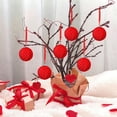 thumbnail image 1 of QTOCIO 6cm Valentines's Day Handmade Fabric Ball Decorative Pendant, 1 of 4