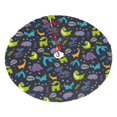 thumbnail image 2 of Christmas Tree Skirt, funny dinosaur Soft Plush Christmas Tree Decorations Indoor, Tree Skirts Mat for New Year Halloween Holiday Christmas Party Decor 36", 2 of 6