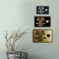 thumbnail image 2 of Signs ByLITA Classic Framed All Are Welcome And Respected Here Sign (Brushed Gold) - Medium, 2 of 8