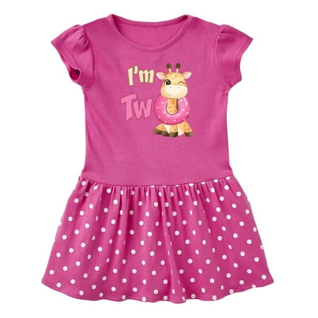 

Inktastic I m Two Giraffe Gift Baby Girl Dress