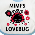thumbnail image 4 of Inktastic Valentine's Day Mimi's Lovebug Boys or Girls Baby Bib, 4 of 4