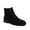 Black Suede, variant on AZAR MAN Men's Cap Toe Genuine Leather Boots Ankle Lace-up Fashion Brown Leather 10