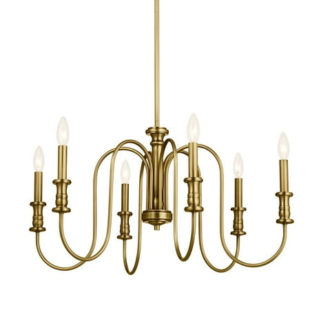 

Kichler 52470 Karthe 6 Light 29 Wide Chandelier - Brass