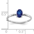 thumbnail image 2 of Primal Gold 14 Karat White Gold 6x4mm Oval Sapphire Ring, 2 of 4