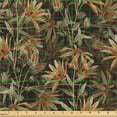 thumbnail image 2 of Ambesonne Floral Fabric by the Yard Upholstery, Wild Flowers Blurry Effect, 3 Yards, Cinnamon Seal Brown and Sepia, 2 of 5