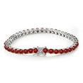 thumbnail image 3 of 3mm Moissanite Tennis Bracelets Women Gold Bracelets D Color VVS1 Clarity Red Diamond Tennis Bracelets S925 Sterling Silver Bracelets for Women（6-8 inchs）, 3 of 6