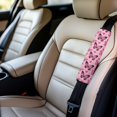 thumbnail image 3 of Yuyamidu Pink Butterfly Seat Belt Cover Pad Heart Car Seatbelt Cushion Covers Accessories for Most Vehicle 2 Pack Fashion Car Seat Belt Decor Accessories for Women, Valentine's Day, 3 of 7