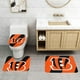 thumbnail image 2 of Juego de 3 alfombras de baño del equipo Bengals, alfombra antideslizante para baño, 31,5 x 20 pulgadas, 2 of 7