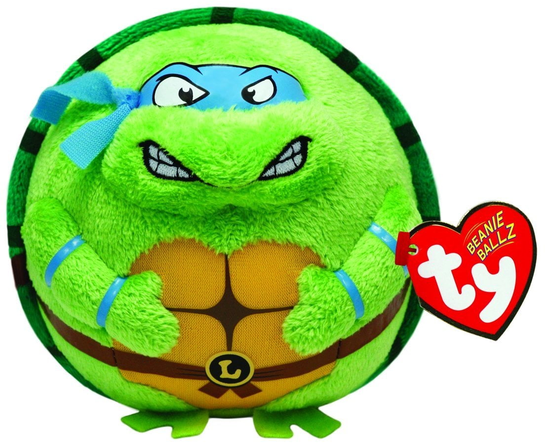 Ty Beanie Ballz Leonardo Blue Mask