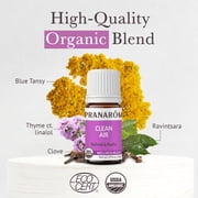 Pranarom - Clean Air Wellness Blend 5ml - Diffusing for Relaxation Ambiance - 100% Pure Organic Oils - Natural Air Freshener, Therapeutic Air Purification, Easy Diffuser Use