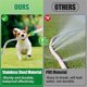 thumbnail image 3 of Short Garden Hose, Metal Leakproof Leader Hose, 304 Stainless Steel Flexible Hose for Outdoor Garden, 3 of 5