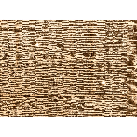 Ahgly Company Indoor Rectangle Abstract Orange Modern Area Rugs, 5' x 7'