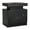 Black+Gold, variant on Nightstand With Light Strip,LED End Table Nightstand, StorageWith 2 Drawers ForBedroom Living Room