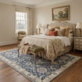 thumbnail image 2 of KUETH 9'X12' Vintage Area Rugs Machine Washable Rugs for Living Room, Non Slip Flat Pile Rug with Rubber Backing, Boho Rug for Entryway Bedroom Dining Room Home Office, 2 of 3