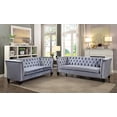 thumbnail image 3 of ACME Honor Velvet Tufted Upholstered Sofa in Blue Gray, 3 of 3