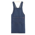 thumbnail image 1 of Delantal de mezclilla para hombre y mujer con correas bordadas, 1 of 1