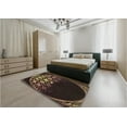 thumbnail image 5 of Ahgly Company Machine Washable Indoor Round Transitional Sienna Brown Area Rugs, 8' Round, 5 of 7