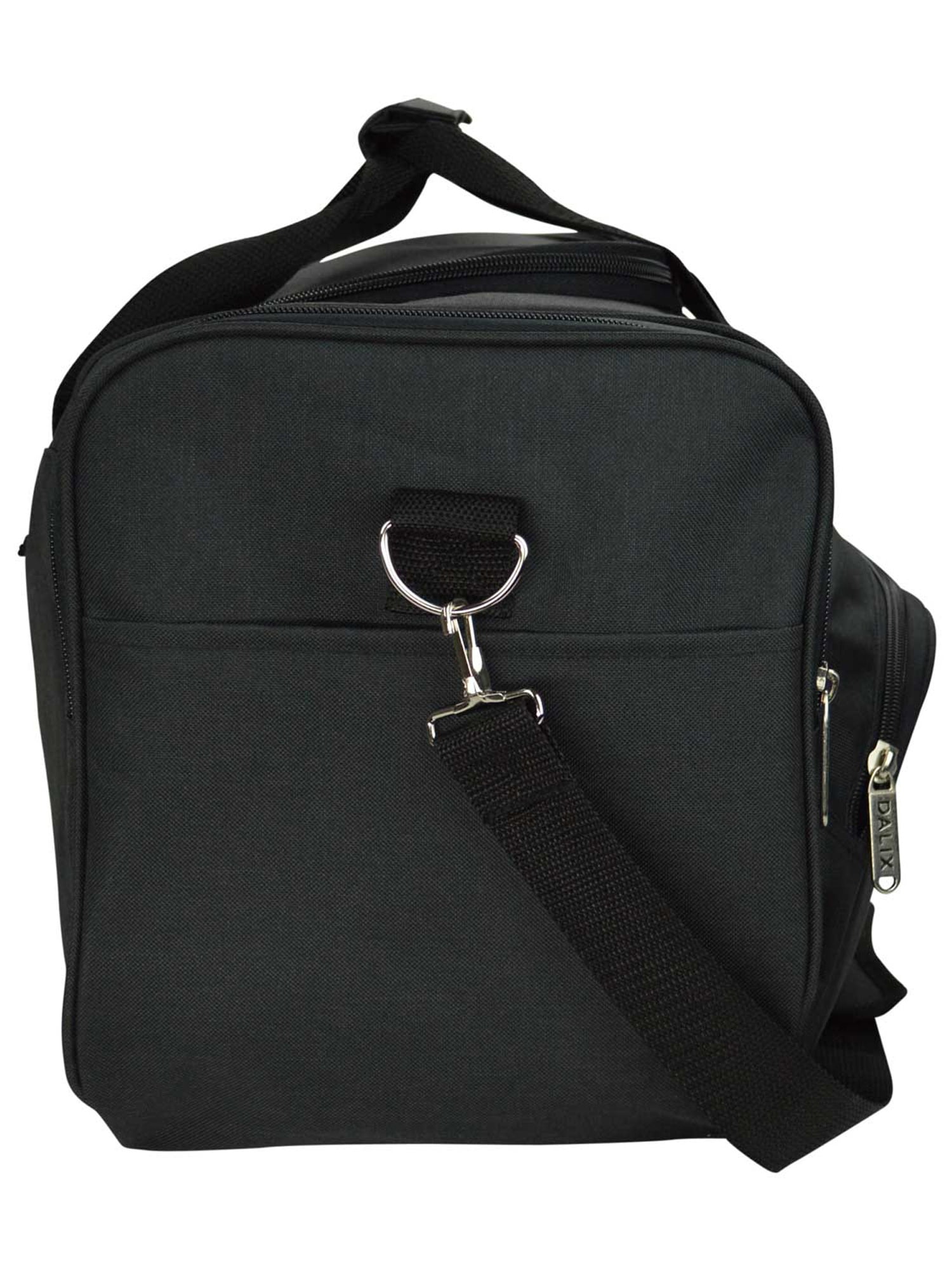 DALIX Signature Travel or Gym Duffle Bag in Black